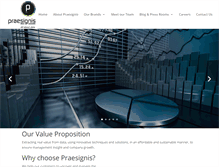 Tablet Screenshot of praesignis.com